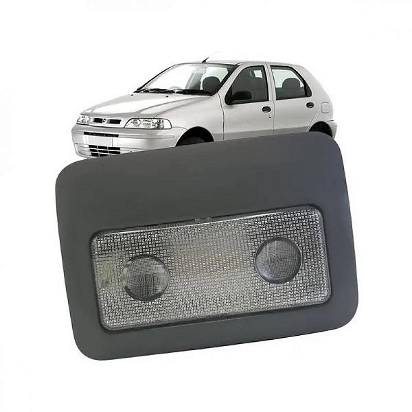 Lanterna palio fiat de 1996 a 2000 e palio young fiat de 2001 a 2002 e strada fiat de 1999 a 2002 de teto cinza