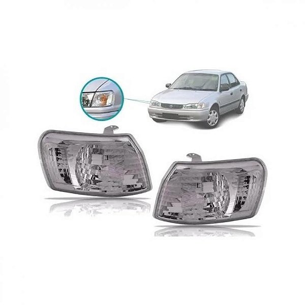 Lanterna corolla toyota de 1998 a 2002 lado direito dianteira brasileiro sem lâmpada