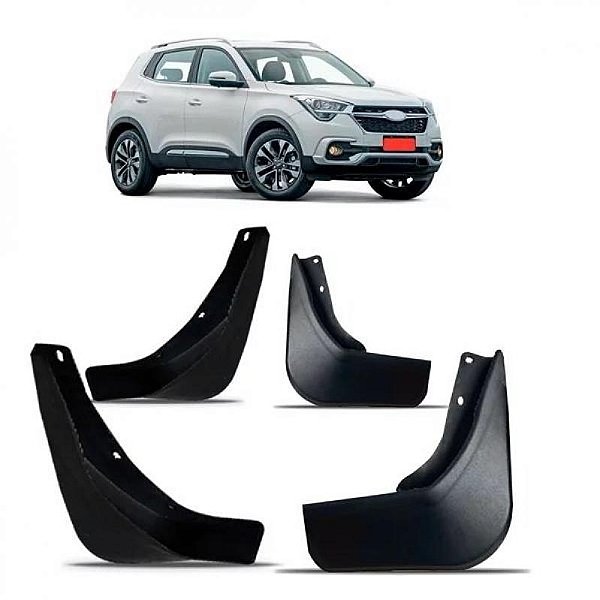 Moldura inferior para para choque tiggo 3x chery de 2022 a 2023 dianteira e traseira conjunto de quatro peças
