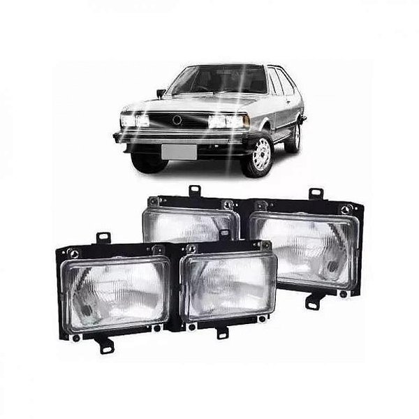 Farol passat volkswagen de 1982 a 1988 lado direito duplo