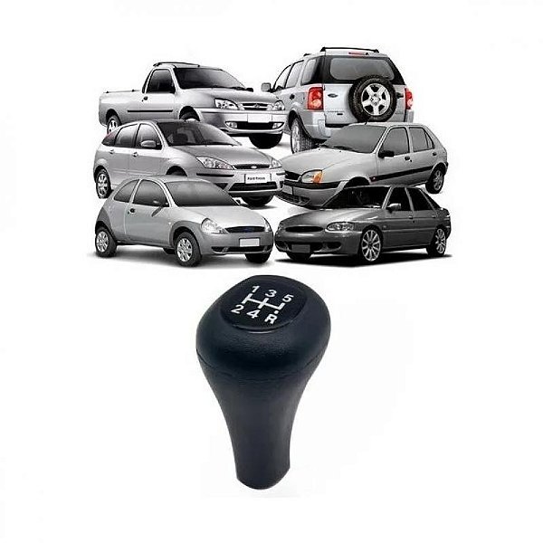 Bola de câmbio ka ford de 1996 a 2014 e fiesta e ecosport ford carcaça preta com lente