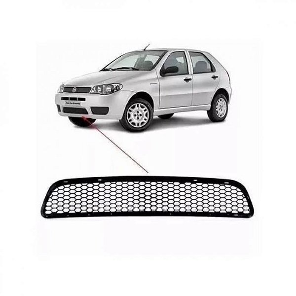 Grade do para choque palio fiat de 2004 a 2011 dianteira central tipo zoiao