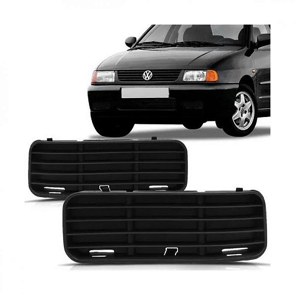 Grade do para choque polo volkswagen de 1997 a 2002 dianteira lado direito sem furo