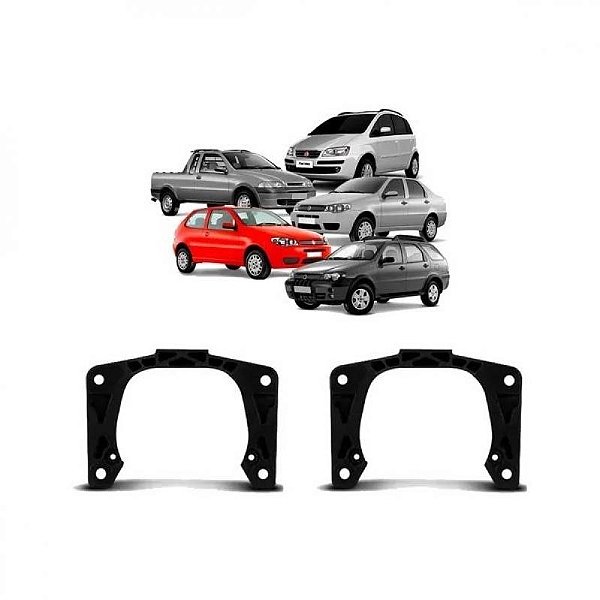 Suporte do farol de milha palio fiat de 2001 a 2011 lado direito e lado esquerdo tipo ferradura