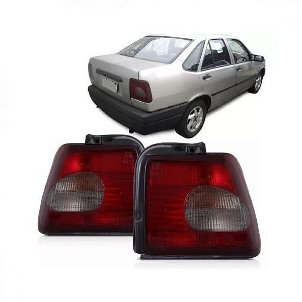 Lanterna tempra fiat de 1996 a 1998 traseira lado direito bicolor tipo pingo
