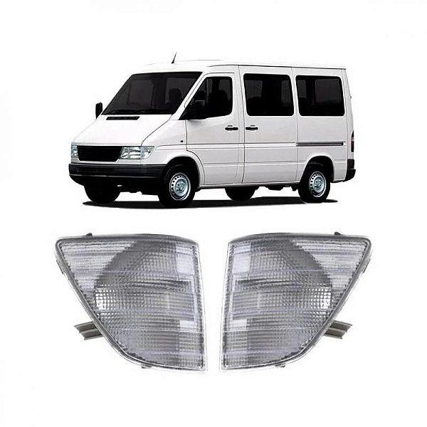 Lanterna sprinter mercedes benz de 1995 a 2002 dianteira lado direito cristal