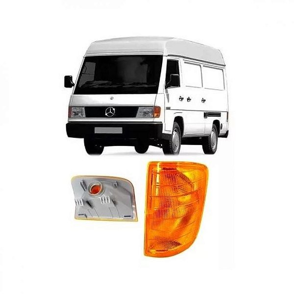 Lanterna 180 mercedes benz de 1993 a 1996 dianteira lado esquerdo âmbar