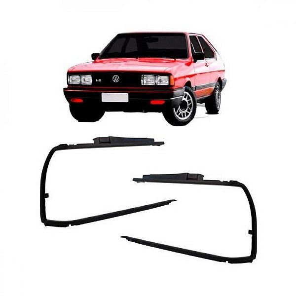 Aro de farol passat volkswagen de 1979 a 1982 lado direito preto