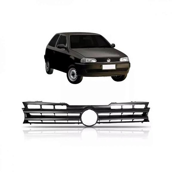 Grade do radiador gol volkswagen de 1995 a 1999 carcaça preta sem pisca texturizado