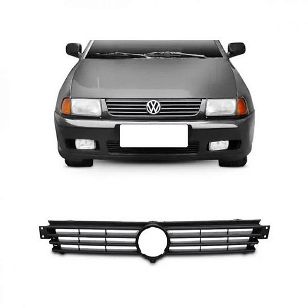 Grade do radiador polo volkswagen de 1997 a 2002 preta