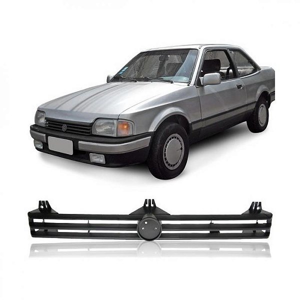 Grade do radiador apollo volkswagen de 1990 a 1992 preto sem furo para emblema