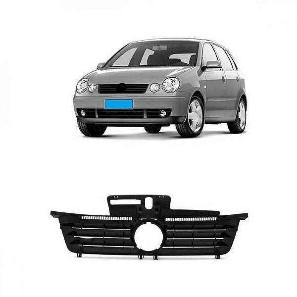 Grade do radiador polo volkswagen de 2003 a 2006 preto