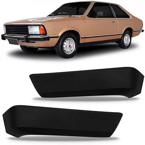 Ponteira do para choque corcel ii ford de 1978 a 1984 dianteiro esquerdo longa