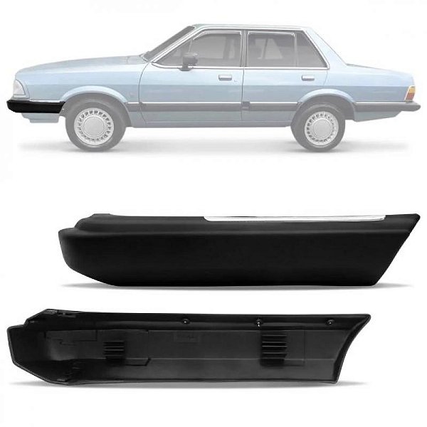 Ponteira de para choque del rey ford de 1980 a 1985 superior preto