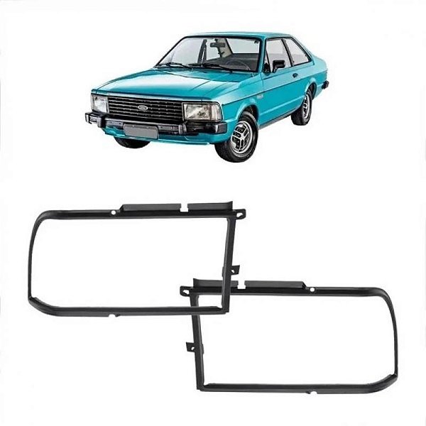 Aro de farol corcel ii ford de 1978 a 1984 lado direito preto