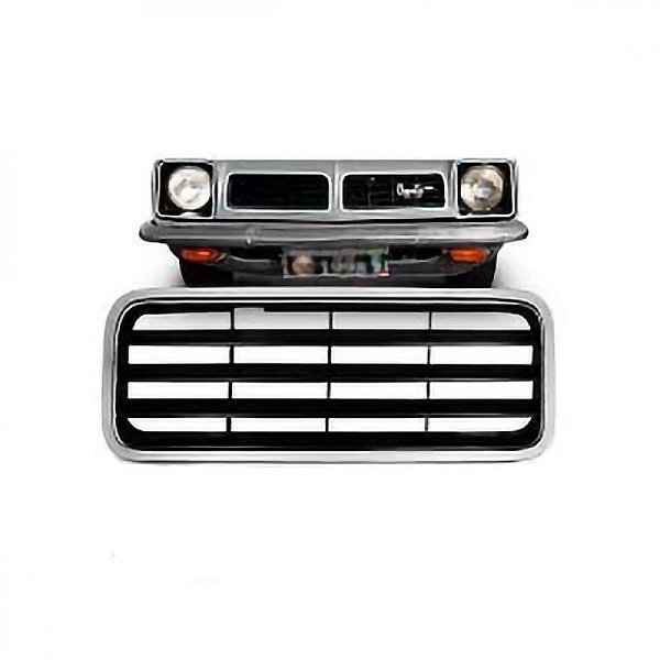 Grade do radiador chevette chevrolet de 1978 a 1982 lado direito prata