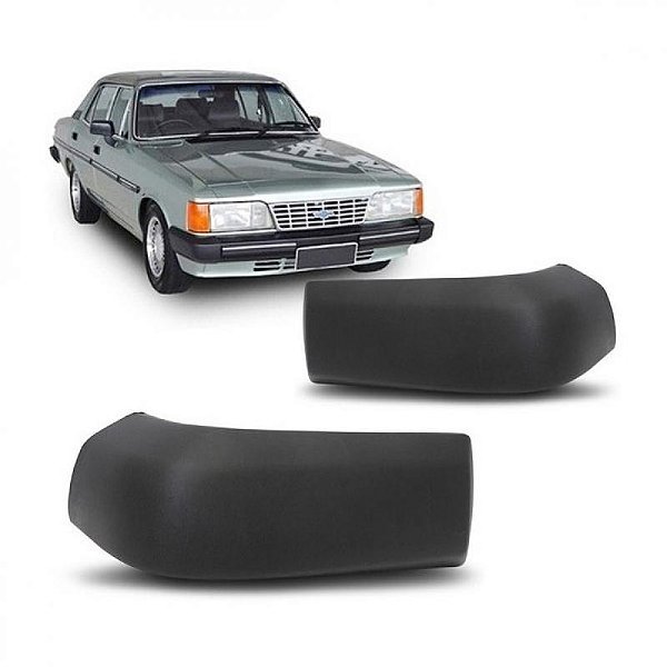 Ponteira de para choque opala chevrolet de 1985 a 1992 superior cinza