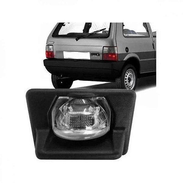 Lanterna de placa uno fiat de 1985 a 2003