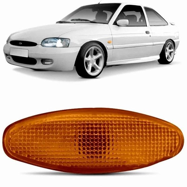 Lanterna escort ford de 1997 a 2002 lateral âmbar