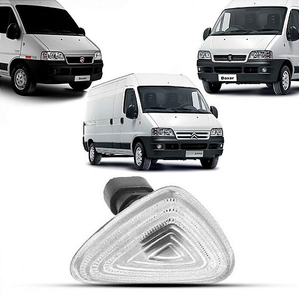 Lanterna ducato fiat de 2005 a 2017 lateral cristal com soquete