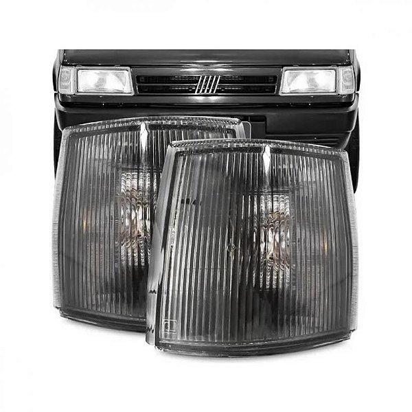 Lanterna uno fiat de 1991 a 2003 dianteira lado direito fumê modelo cibie