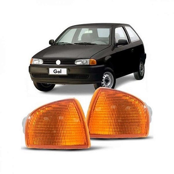 Lanterna gol volkswagen de 1995 a 1999 dianteira lado esquerdo âmbar amarela