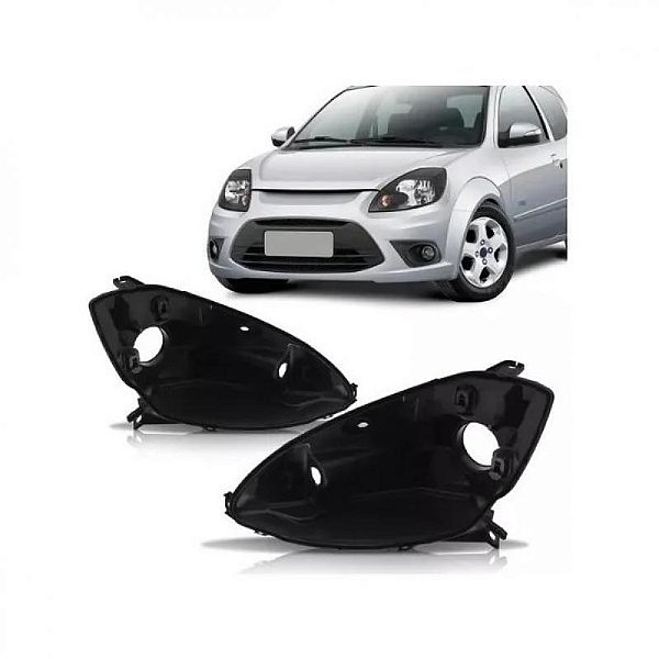 Carcaça do farol ka ford de 2008 a 2014 lado direito