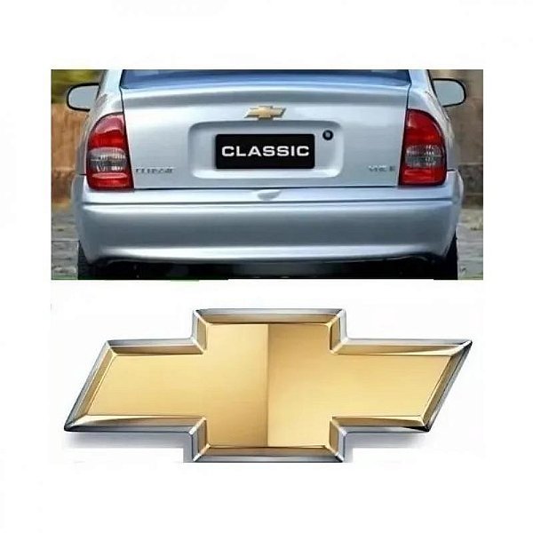 Emblema da tampa corsa classic chevrolet de 2008 a 2012 traseira