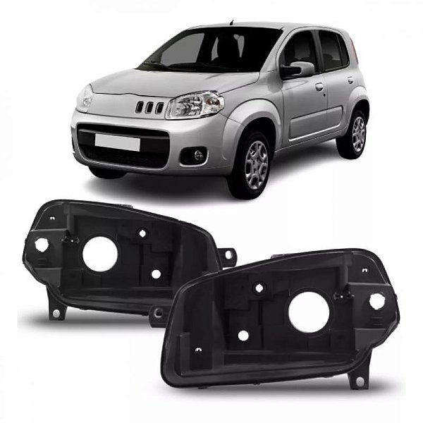 Carcaça de farol uno fiat de 2011 a 2014 lado esquerdo