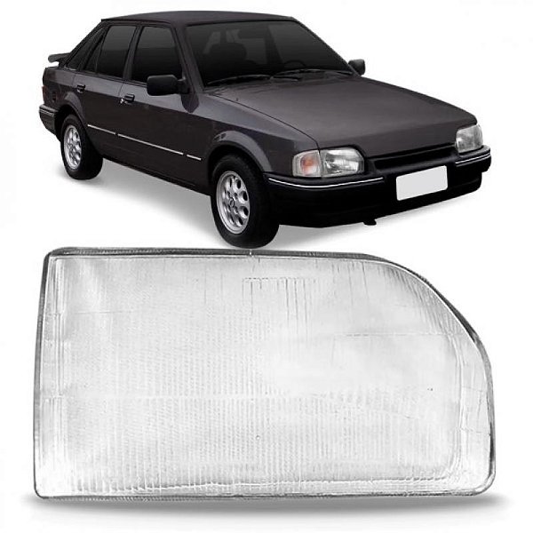 Lente de farol escort hobby ford de 1987 a 1995 e verona ford e apollo volkswagen de 1990 a 1992 lado direito