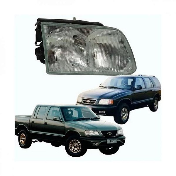 Farol s10 e blazer chevrolet de 1995 a 2000 lado esquerdo