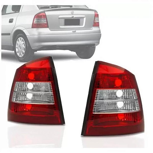 Lanterna astra chevrolet de 1998 a 2002 traseira lado esquerdo bicolor sedã