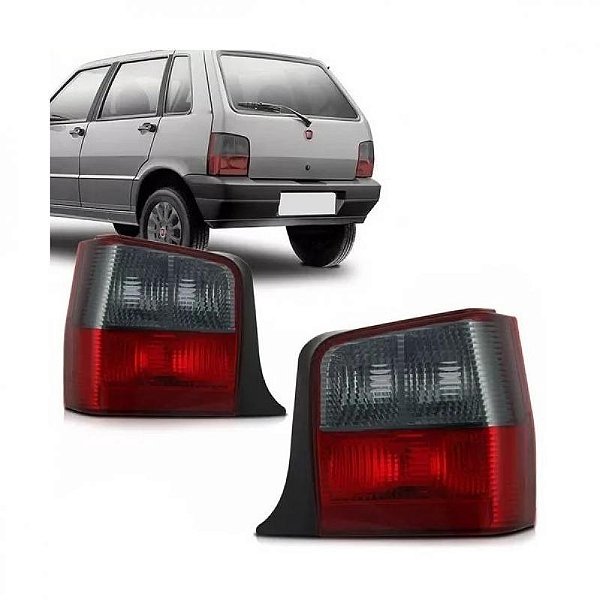 Lanterna uno fiat de 2004 a 2013 traseira lado direito fumê