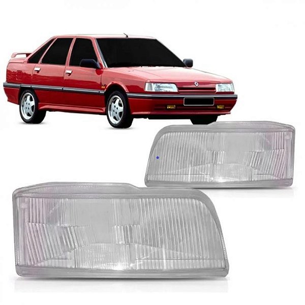 Lente de farol 21 renault de 1992 a 1994 lado direito fase dois