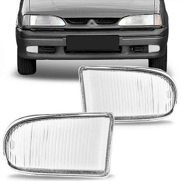 Lente de farol auxiliar 19 renault de 1993 a 1998 lado direito
