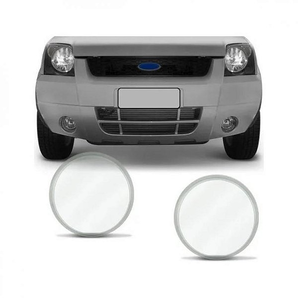 Lente de farol auxiliar ecosport ford de 2003 a 2007 e ranger ford de 2005 a 2009 lado direito ou esquerdo