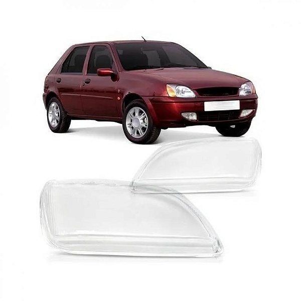 Lente de farol fiesta ford de 2000 a 2002 e courier ford de 2000 a 2013 lado direito