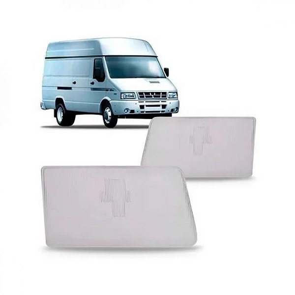 Lente de farol daily iveco de 1997 a 2007 lado esquerdo
