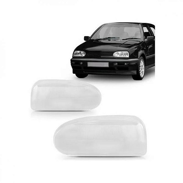 Lente de farol golf volkswagen de 1995 a 1998 lado esquerdo alemão ou mexicano
