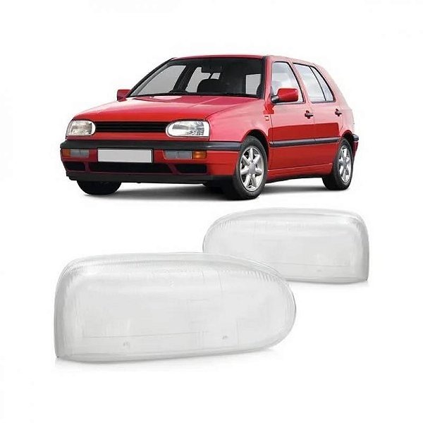 Lente de farol golf volkswagen de 1995 a 1998 lado esquerdo farol duplo versão GTI