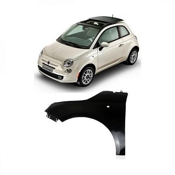 Para lama 500 fiat de 2008 a 2017 lado esquerdo