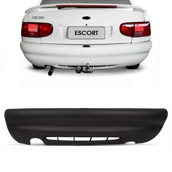 Para choque escort ford de 1997 a 2002 traseiro zetec hatch com espuma