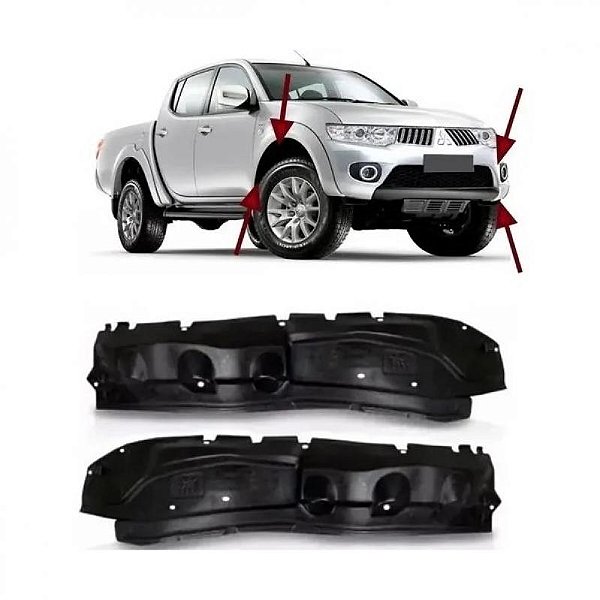 Para barro triton e pajero dakar mitsubishi de 2007 a 2016 e de 2009 a 2018 lado esquerdo dianteiro e traseiro