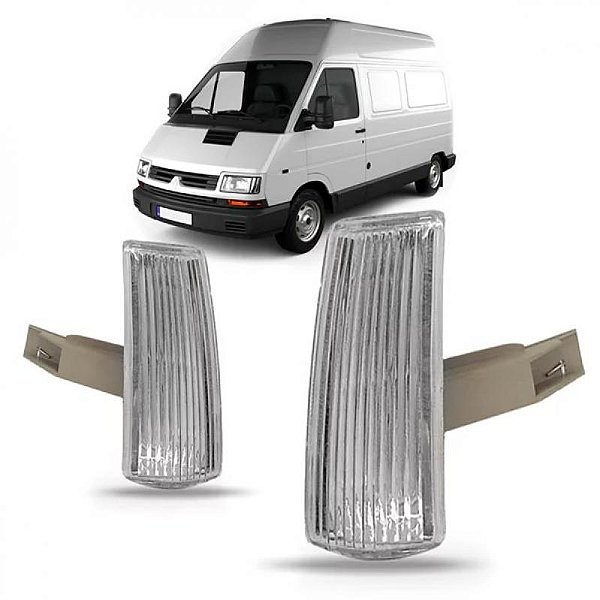 Lanterna trafic renault de 1993 a 2002 lado direito dianteira cristal em acrílico