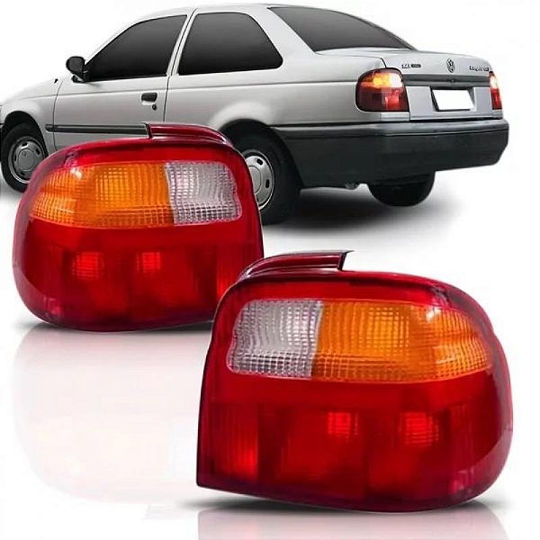 Lanterna logus volkswagen de 1992 a 1998 lado direito traseira tricolor em acrílico