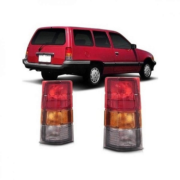 Lanterna ipanema chevrolet de 1989 a 1998 lado direito traseira tricolor em acrílico