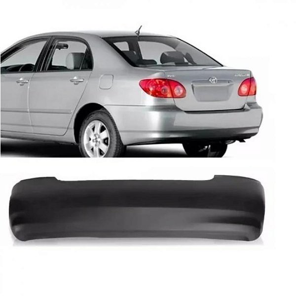 Para choque corolla toyota de 2003 a 2008 traseiro com garra interna