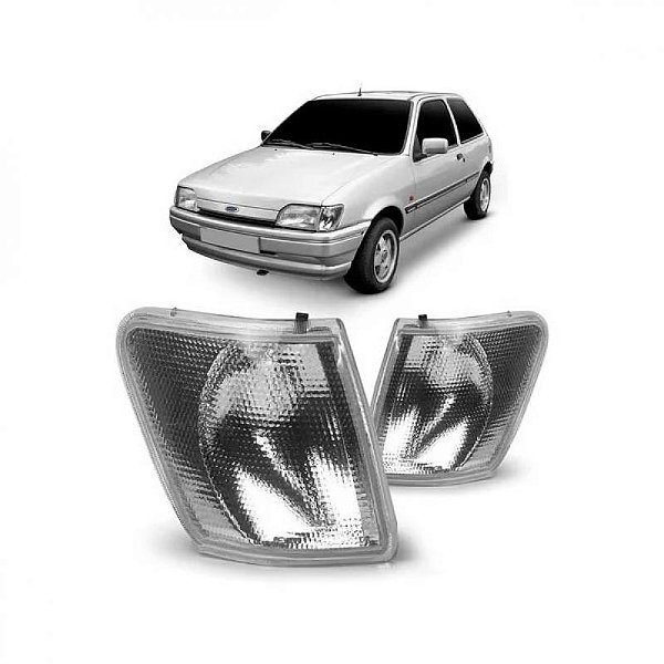 Lanterna fiesta ford de 1994 a 1996 dianteira lado esquerdo cristal