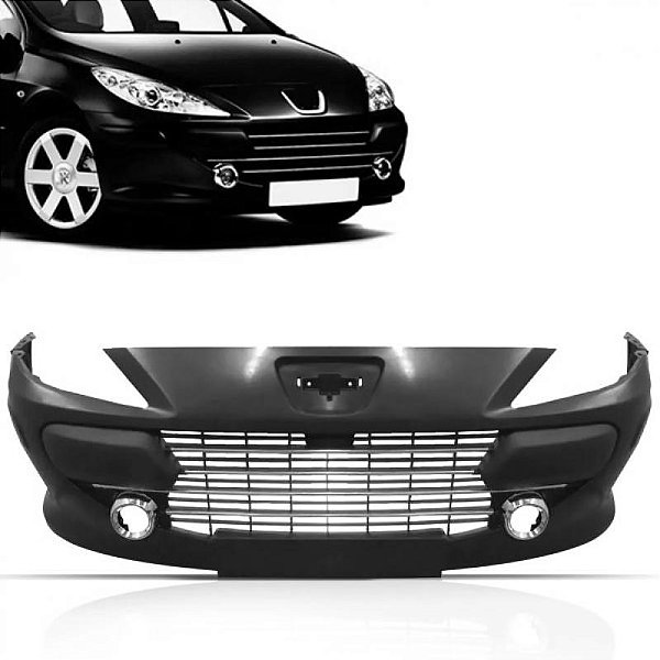 Parachoque 307 peugeot de 2007 a 2012 dianteiro completo com grade e aro e moldura