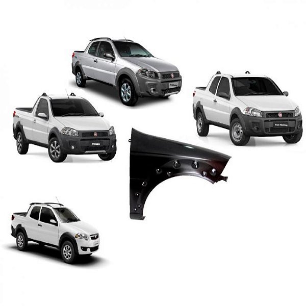 Paralama strada fiat de 2014 a 2020 lado esquerdo working